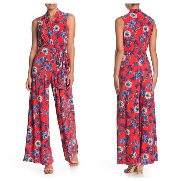 tommy hilfiger floral jumpsuit